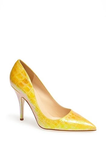 YELLOW HOLOGRAM CROCCO PRINT