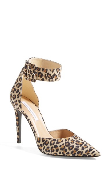 NATURAL LEOPARD PRINT SUEDE