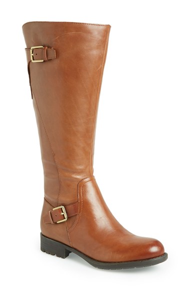 ACORN LEATHER WIDE CALF